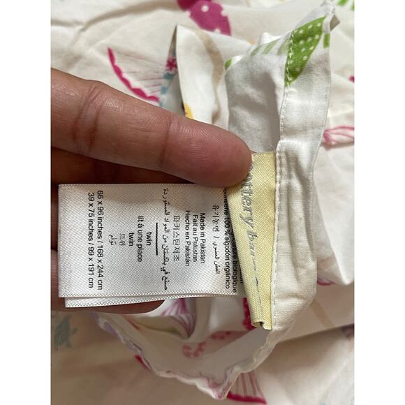 Pottery Barn Kids Mermaid Print Flat Sheet and Pillowcase Twin - Picture 5 of 5